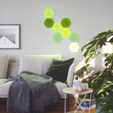 Hexagons - Green Living Room