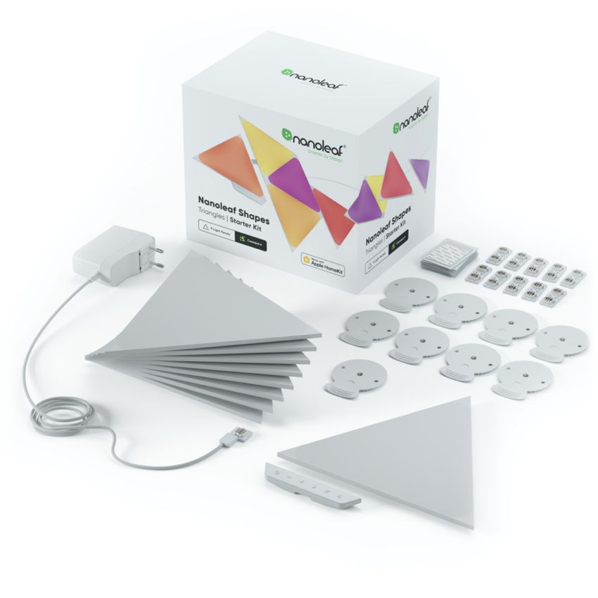 Nanoleaf Shapes Triangles Smarter Kit [9 Panels] - TechFun
